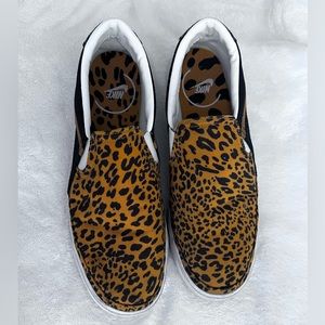 Nike Womens Court Legacy Slip-On Shoes Leopard Cheetah Print